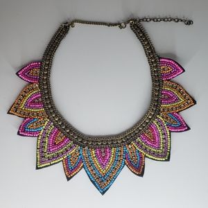 Vibrant Triangle Bib Necklace